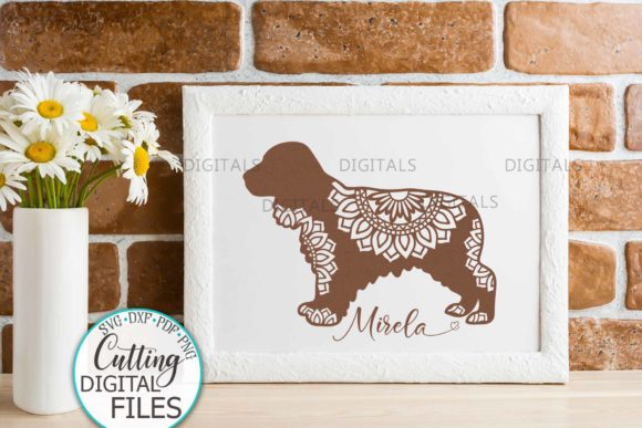 Cocker Spaniel Layered Mandala Dog: Graphics for Crafts