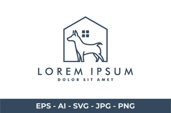 Dog Logo Design Template: Animal Icon for Graphics & Logos