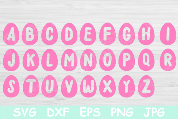 Easter Egg SVG Font: Graphics for Crafts