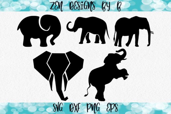 Elephant Graphic Hand Drawn: Graphics & Illustrations