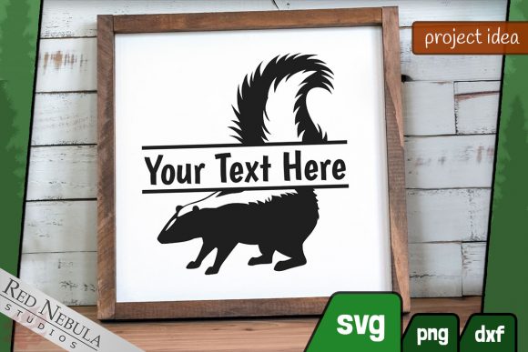 Funny Skunk Monogram: Graphics for Crafts & Sales