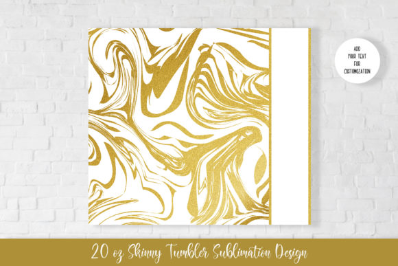 Gold Glitter Marble Tumbler Graphics for Crafts