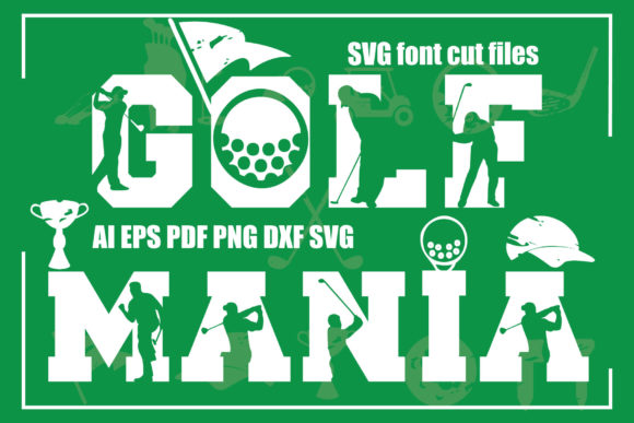 Golf Mania Font: Perfect Graphics for Crafts