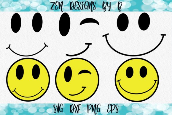 Hand Drawn Happy Faces: Graphics & Illustrations