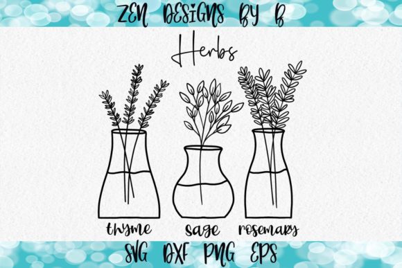 Hand Drawn Herbs Graphics & Illustrations Review