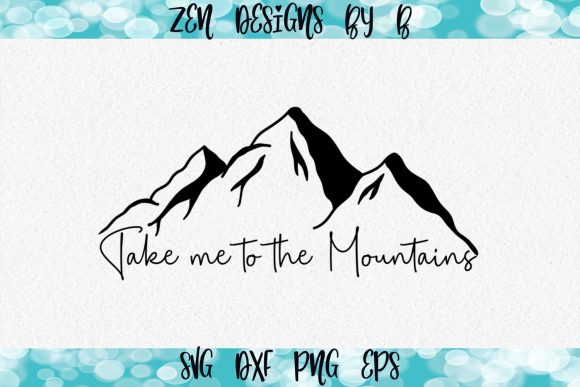 Hand Drawn Mountain Graphics for Brand Illustrations