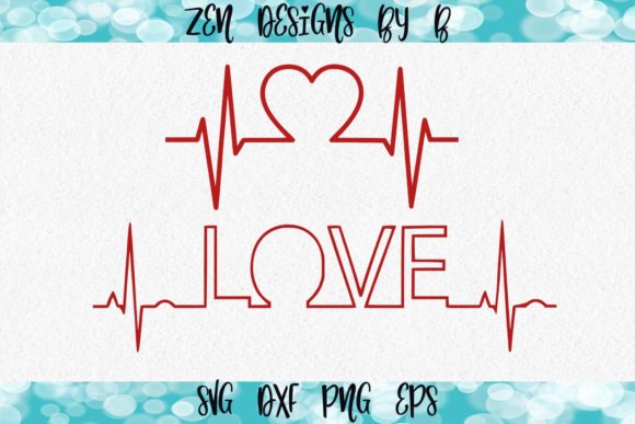 Heart and Love EKG: Essential Graphics for Crafts