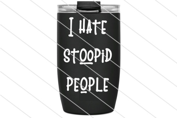 I Hate Stoopid People: A Designer's Take on Bold Text Embroidery