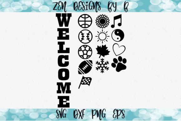 Interchangeable Welcome Sign: Graphics for Crafts