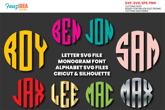 Monogram Font SVGs: Elevating Crafts and Graphics