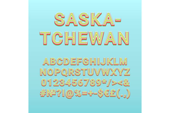 Saskatchewan Vintage Alphabet: Graphics & Print Templates