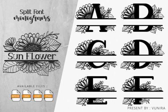 Sunflower Split Font Monogram: A Designer's Review
