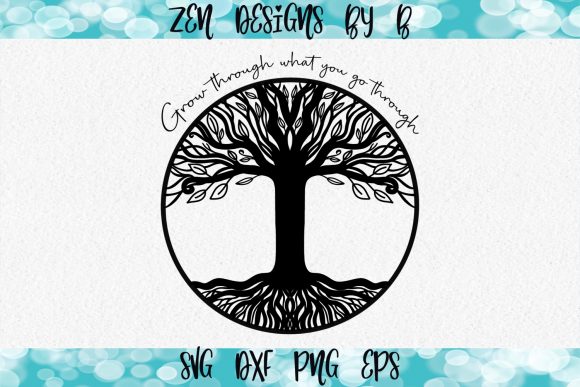 Tree of Life Grow Through: Hand Drawn Graphics & Illustrations