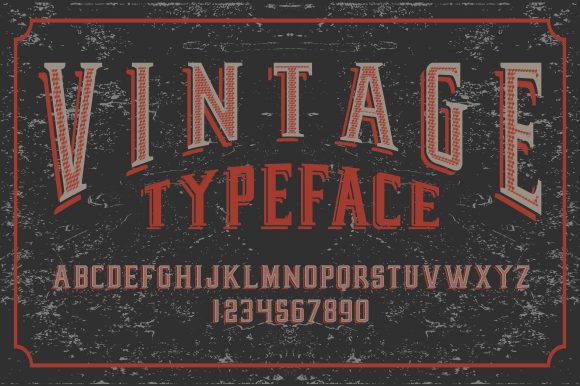 Vintage Typeface: Graphics & Illustrations for Sellers